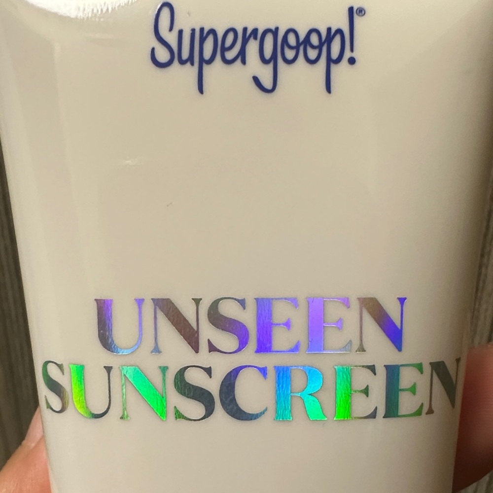 Supergoop! White Tube with Yellow Cap Unseen Sunscreen